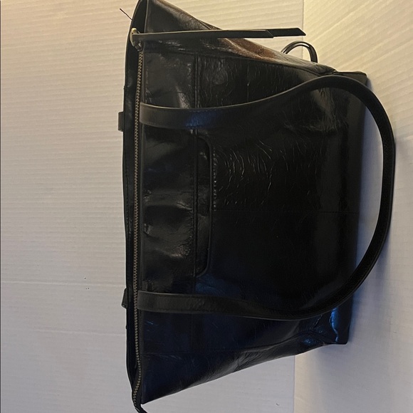 HOBO Black Leather Tote Bag - Picture 1 of 7